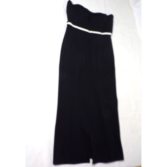 STAUD Honeydew Strapless Cocktail Dress Black and White Large NEW - Picture 11 of 12